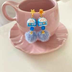Aretes Maneki Neko