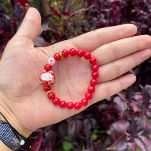 Manilla coral Maneki Neko